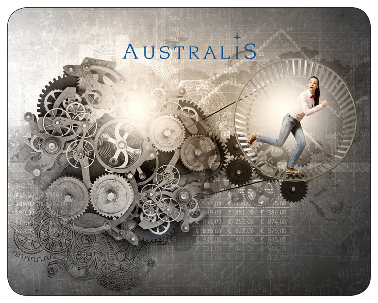 referenzen kundenbeispiele mousepads bedrucken lassen individuell zufriedene Kunden mit Logo australis